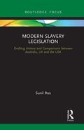 Cover: Modern Slavery Legislation - Routledge