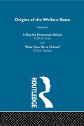 Cover: Origins of the Welfare State V2 - Routledge