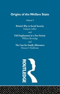 Cover: Origins of the Welfare State V5 - Routledge