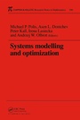 Cover: Systems Modelling and Optimization Proceedings of the 18th IFIP TC7 Conference - Chapman & Hall/CRC