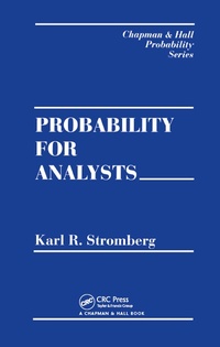 Abbildung von: Probability For Analysts - Chapman & Hall/CRC