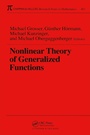 Cover: Nonlinear Theory of Generalized Functions - Routledge