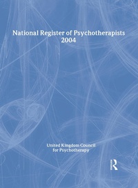 Abbildung von: National Register of Psychotherapists 2004 - Routledge