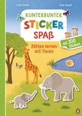 Cover: Kunterbunter Stickerspa&szlig; - Z&auml;hlen lernen mit Tieren - Penguin Junior