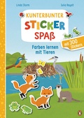 Cover: Kunterbunter Stickerspa&szlig; - Farben lernen mit Tieren - Penguin Junior