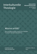 Cover: Mission erf&uuml;llt? - Evangelische Verlagsanstalt