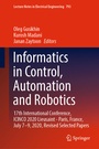Cover: Informatics in Control, Automation and Robotics - Springer