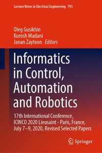 Enlarge image Cover: Informatics in Control, Automation and Robotics - Springer