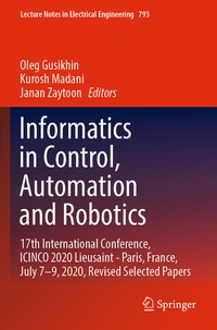 Enlarge image Cover: Informatics in Control, Automation and Robotics - Springer