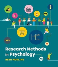 Enlarge image Cover: Research Methods in Psychology - WW Norton & Co