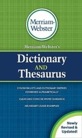 Cover: Merriam-Webster's Dictionary and Thesaurus - Turtleback Books