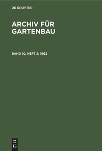 Enlarge image Cover: 1962 - De Gruyter