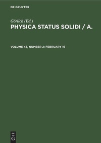 Enlarge image Cover: February 16 - De Gruyter