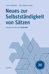 Abbildung von: Neues zur Selbstständigkeit von Sätzen - Buske, H