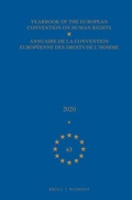 Cover: Yearbook of the European Convention on Human Rights / Annuaire de la convention europeenne des droits de l'homme, Volume 63 (2020) - Martinus Nijhoff