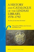 Cover: A History and Catalogue of the Lindsay Library, 1570-1792 - Brill