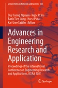 Cover: Advances in Engineering Research and Application - Springer