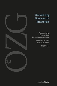 Abbildung von: Österreichische Zeitschrift für Geschichtswissenschaften 32/1/2021 - Studien Verlag