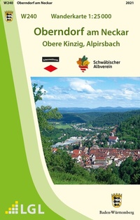 Abbildung von: W240 Wanderkarte 1:25 000 Oberndorf am Neckar - Landesamt für Geoinformation und Landentwicklung Baden-Württemberg (LGL)