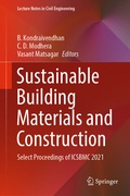 Cover: Sustainable Building Materials and Construction - Springer