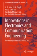Cover: Innovations in Electronics and Communication Engineering - Springer