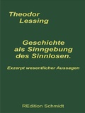 Cover: Geschichte als Sinngebung des Sinnlosen - BoD - Books on Demand