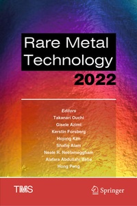 Enlarge image Cover: Rare Metal Technology 2022 - Springer