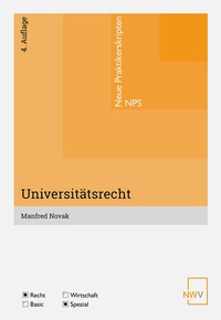 Abbildung von: Universitätsrecht - NWV im Verlag Österreich GmbH