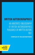 Cover: British Autobiographies - Naval Institute Press