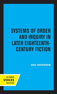 Abbildung von: Systems of Order and Inquiry in Later Eighteenth-Century Fiction - Naval Institute Press