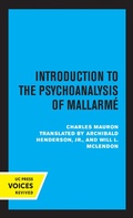 Cover: Introduction to the Psychoanalysis of Mallarme - Naval Institute Press