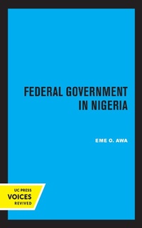Abbildung von: Federal Government in Nigeria - Naval Institute Press