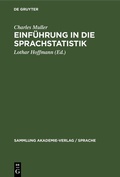 Cover: Einf&uuml;hrung in die Sprachstatistik - De Gruyter