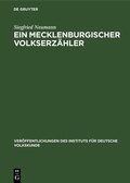 Cover: Ein Mecklenburgischer Volkserz&auml;hler - De Gruyter