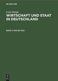 Cover: 1933 bis 1945 - De Gruyter