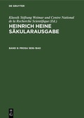 Cover: Prosa 1836-1840 - De Gruyter