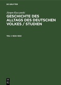 Cover: 1600-1650 - De Gruyter