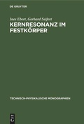 Cover: Kernresonanz im Festk&ouml;rper - De Gruyter