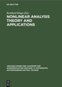 Cover: Nonlinear Analysis Theory and Applications - De Gruyter