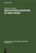 Cover: Rechtsphilosophie in der Krise - De Gruyter