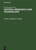 Cover: October - De Gruyter