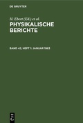 Cover: Januar - De Gruyter