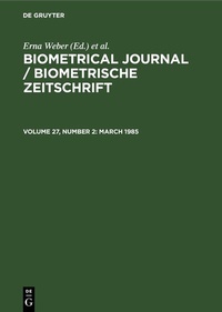 Enlarge image Cover: March 1985 - De Gruyter