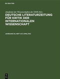 Cover: April/Mai - De Gruyter