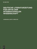 Cover: M&auml;rz 1973 - De Gruyter