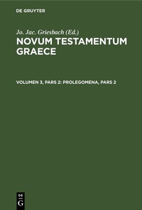 Enlarge image Cover: Prolegomena, Pars 2 - De Gruyter