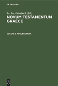 Cover: Prolegomena - De Gruyter