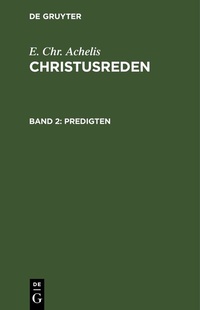 Abbildung von: Predigten - De Gruyter