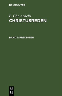 Enlarge image Cover: Predigten - De Gruyter