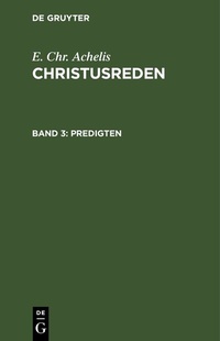 Abbildung von: Predigten - De Gruyter